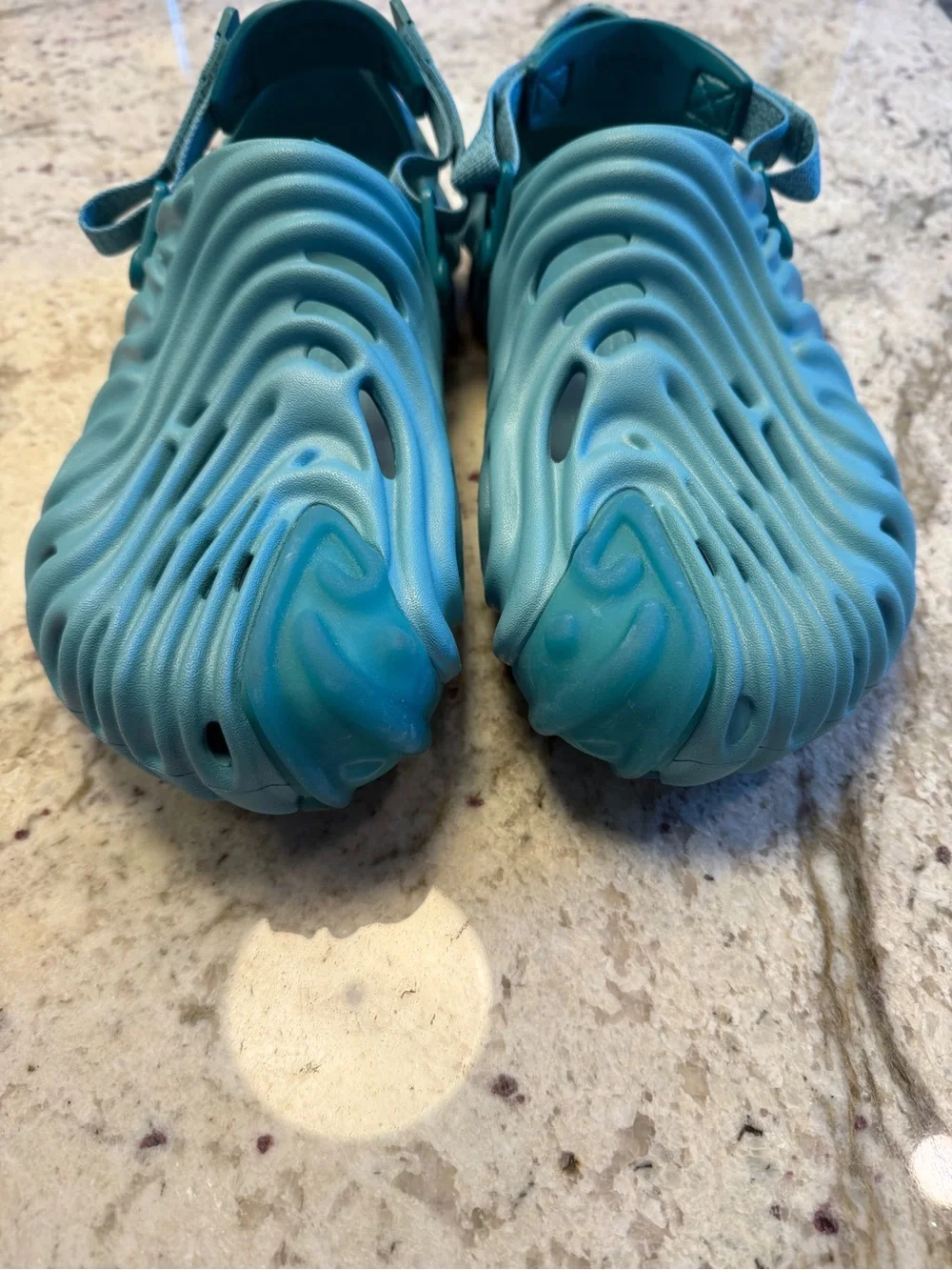 CROCS Turquoise Blue Wavey Water Shoes